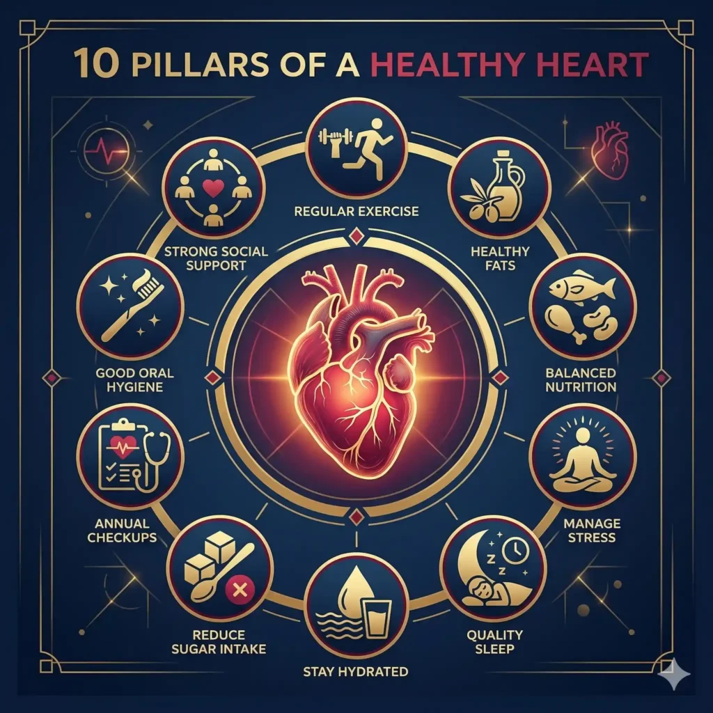 10 Pillars of a Healthy Heart