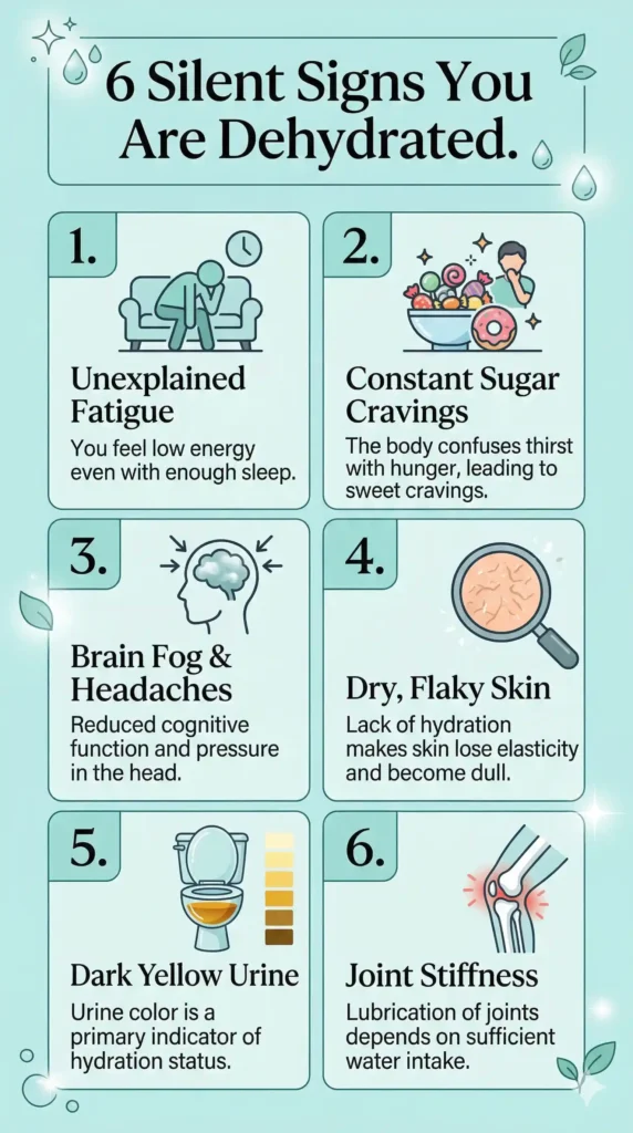 6 Silent Signs You Are Dehydrated