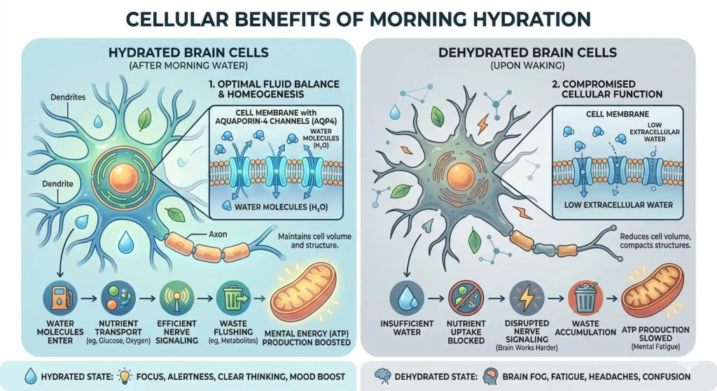 Cellular Benefits of Morning Hydration