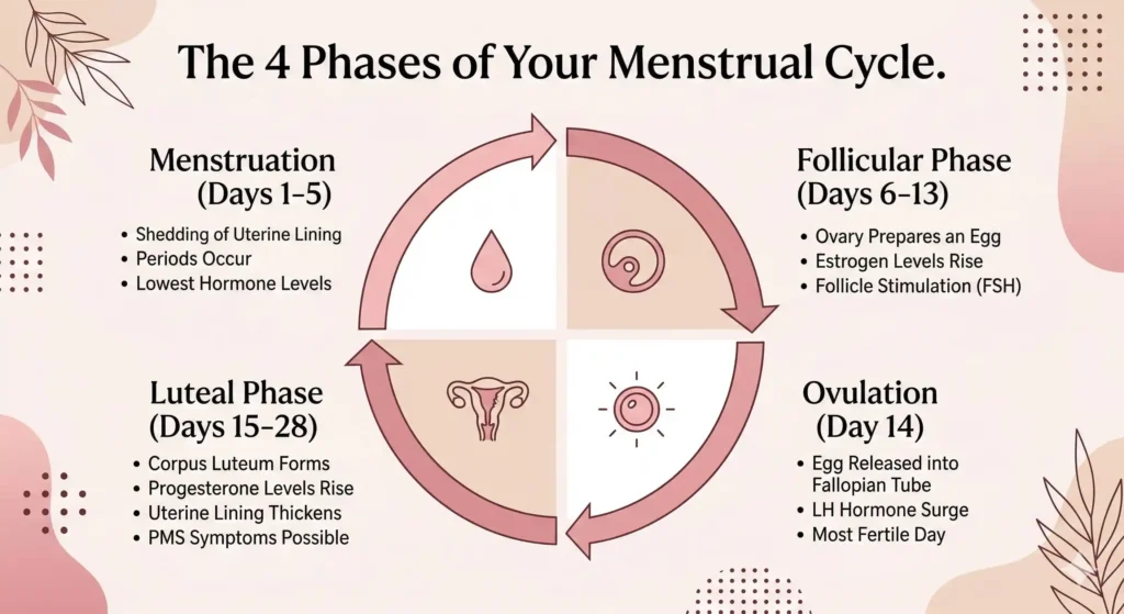 The 4 Phases of Your Menstrual Cycle